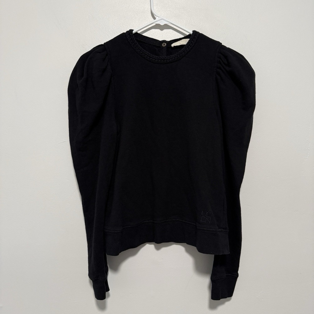 Ulla‎ Johnson Drew Puff Sleeve Pullover Bamboo Cotton Sweater Size Small